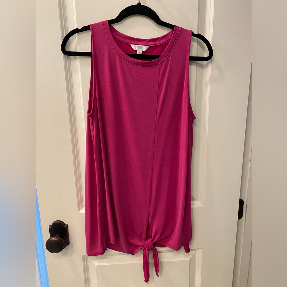 Time & Tru modal sleeveless knotted tunic.